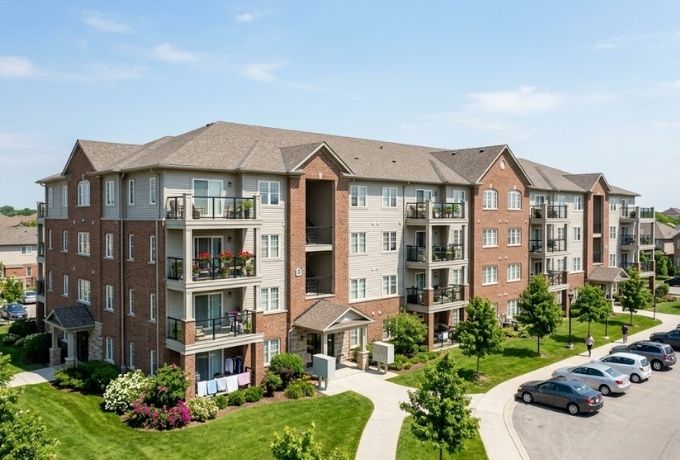 Property management rodent inspection at a Greensboro multi-unit apartment building