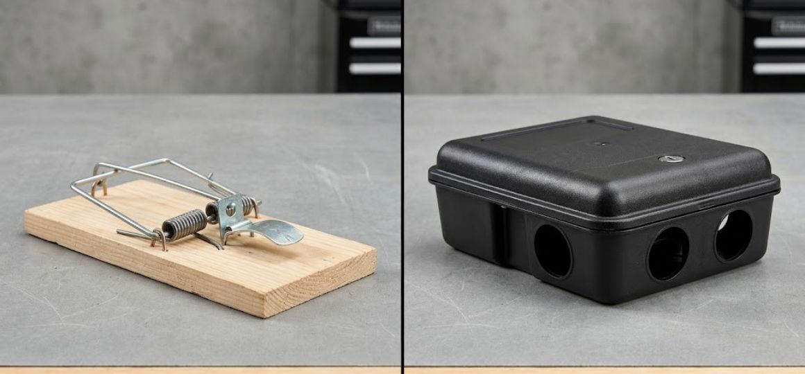 Snap traps vs bait stations for Greensboro homes
